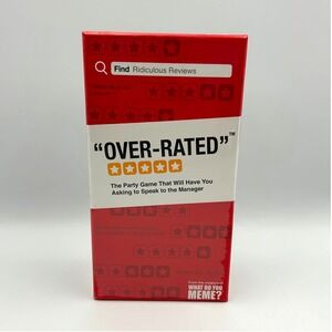 Over-Rated‎ Party Game Ridiculous Reviews Adult Game Night What Do You Meme New